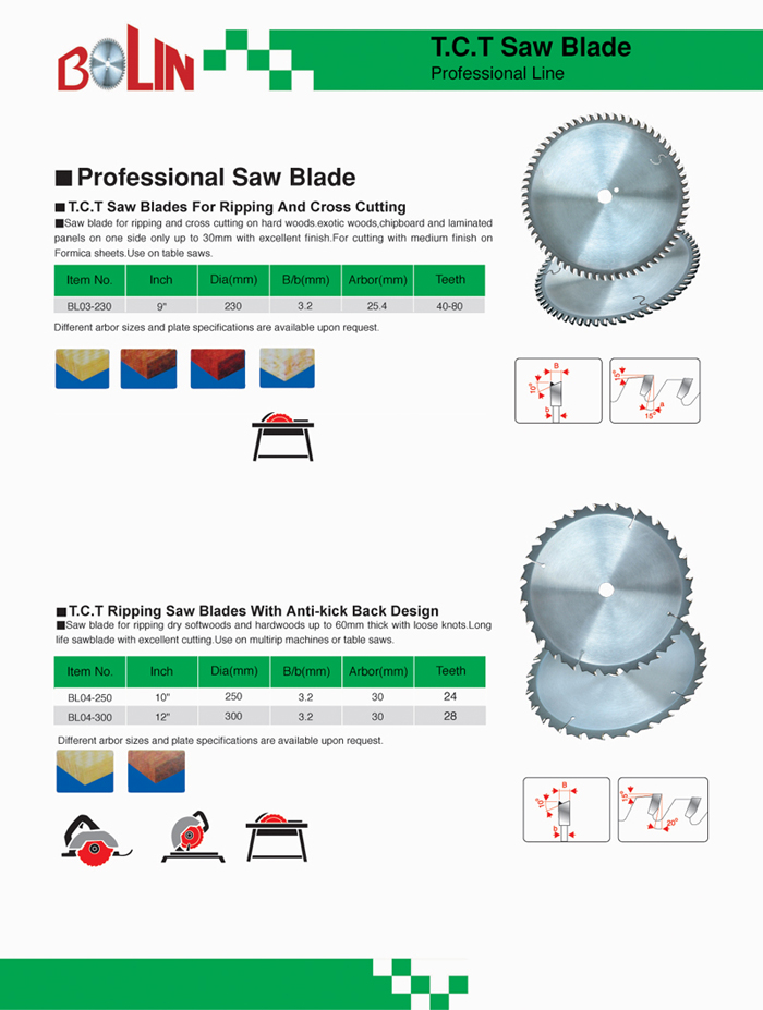 Professional Saw Blade For Cutting Wood